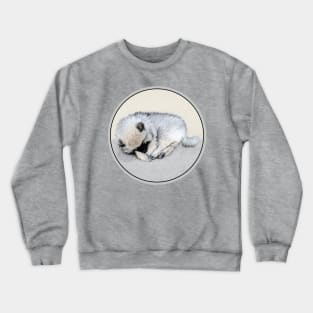 Keeshond Puppy (Sleeping) Crewneck Sweatshirt